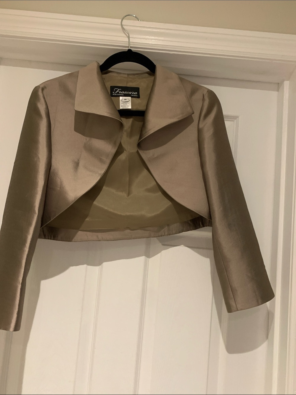 Frascara cropped jacket size 10